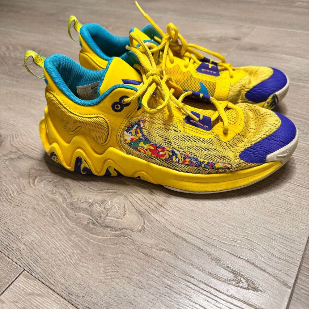 Nike Giannis Immortality 2 Kids Yellow‎ Basketball Shoes Size 7Y DQ1943